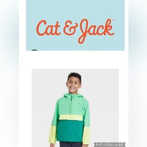 Cat & Jack Kids' Green and Yellow Jacket